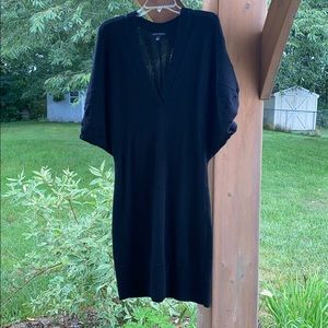 Black Banana Republic Short Sleeve Sweater Dress